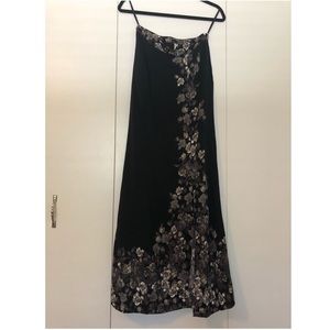 Free people side slit maxi skirt